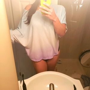 Awesome parachute top tie die ombre